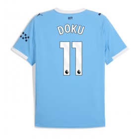 Pánské fotbalový oblečení Manchester City Jeremy Doku #11 Domácí košile 2025-26 Krátkým Rukávem